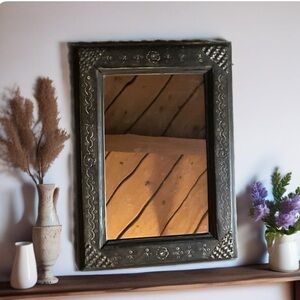 Antique West African Mirror Handcrafted in Ghana